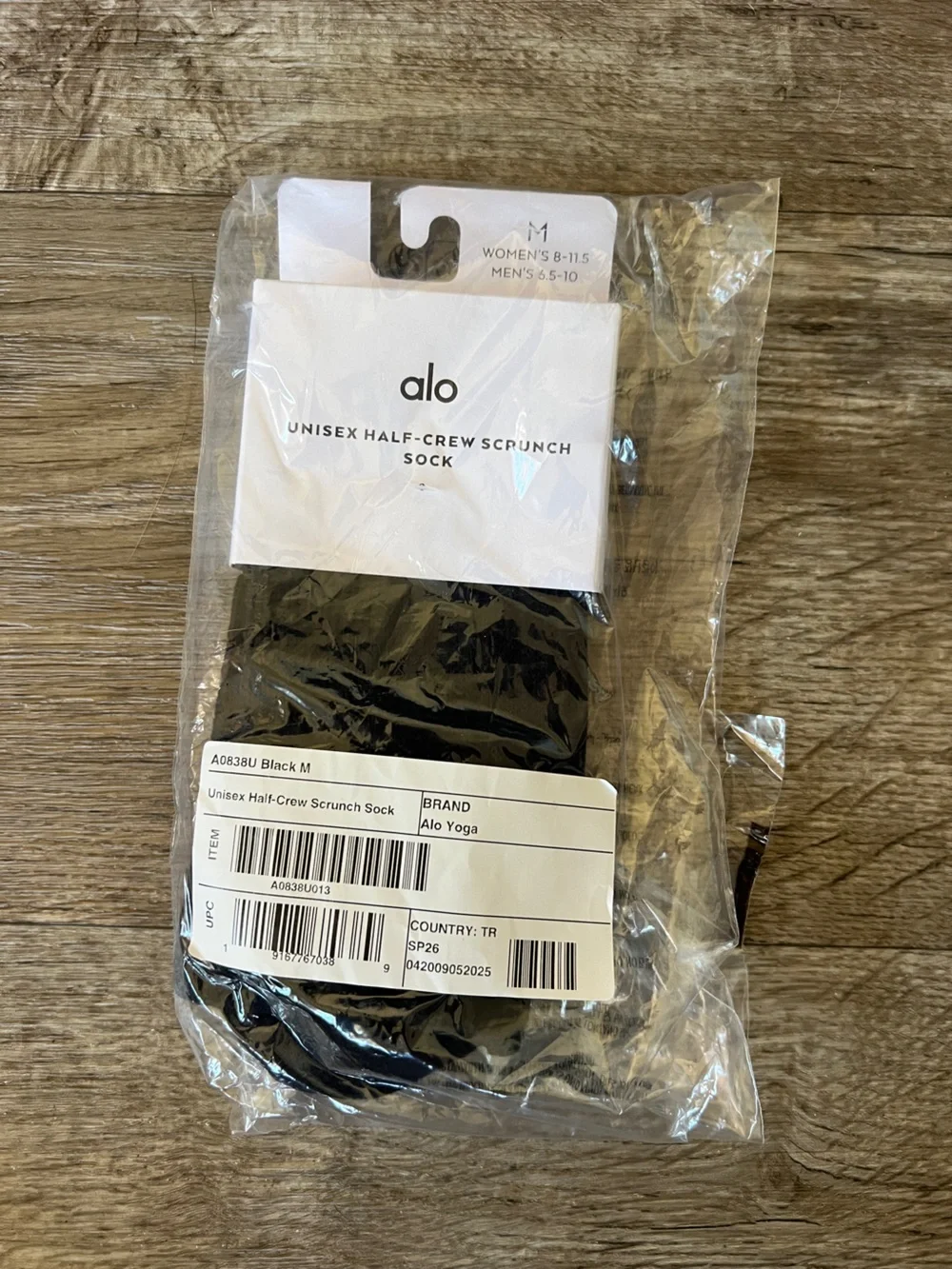 Alo Yoga Unisex Half Crew Crunch Sock